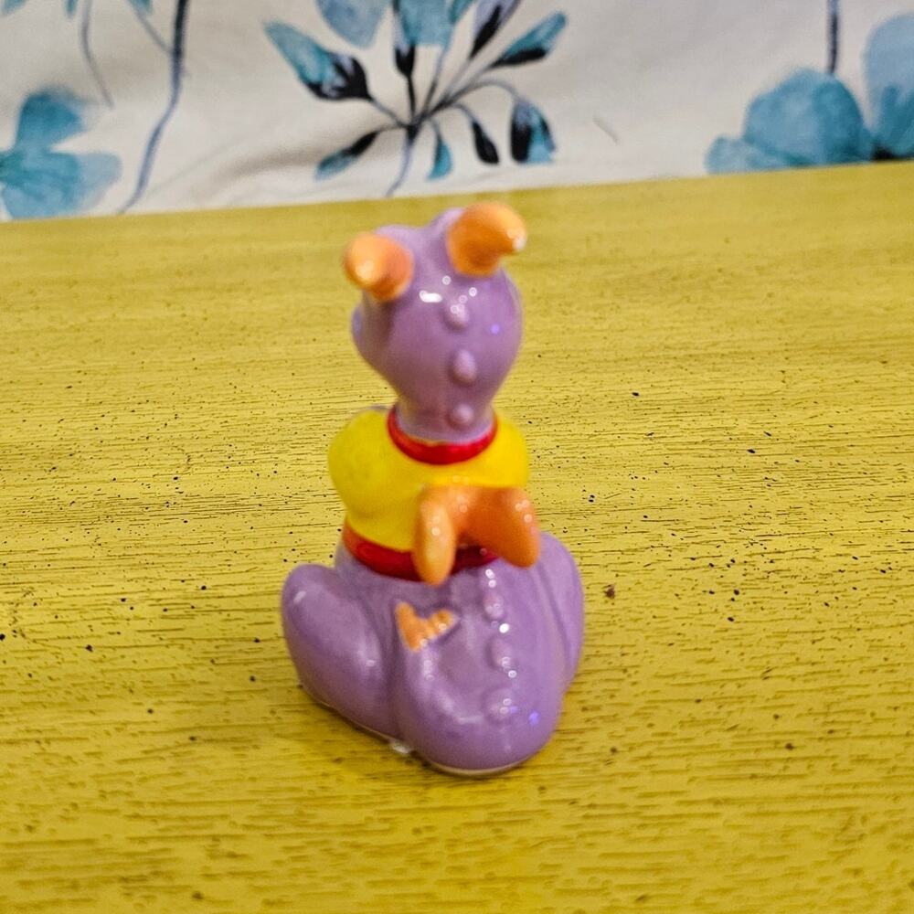 Disney Figment Purple Dragon Ceramic Figure Made in Japan 1982 - Picture 3 of 6